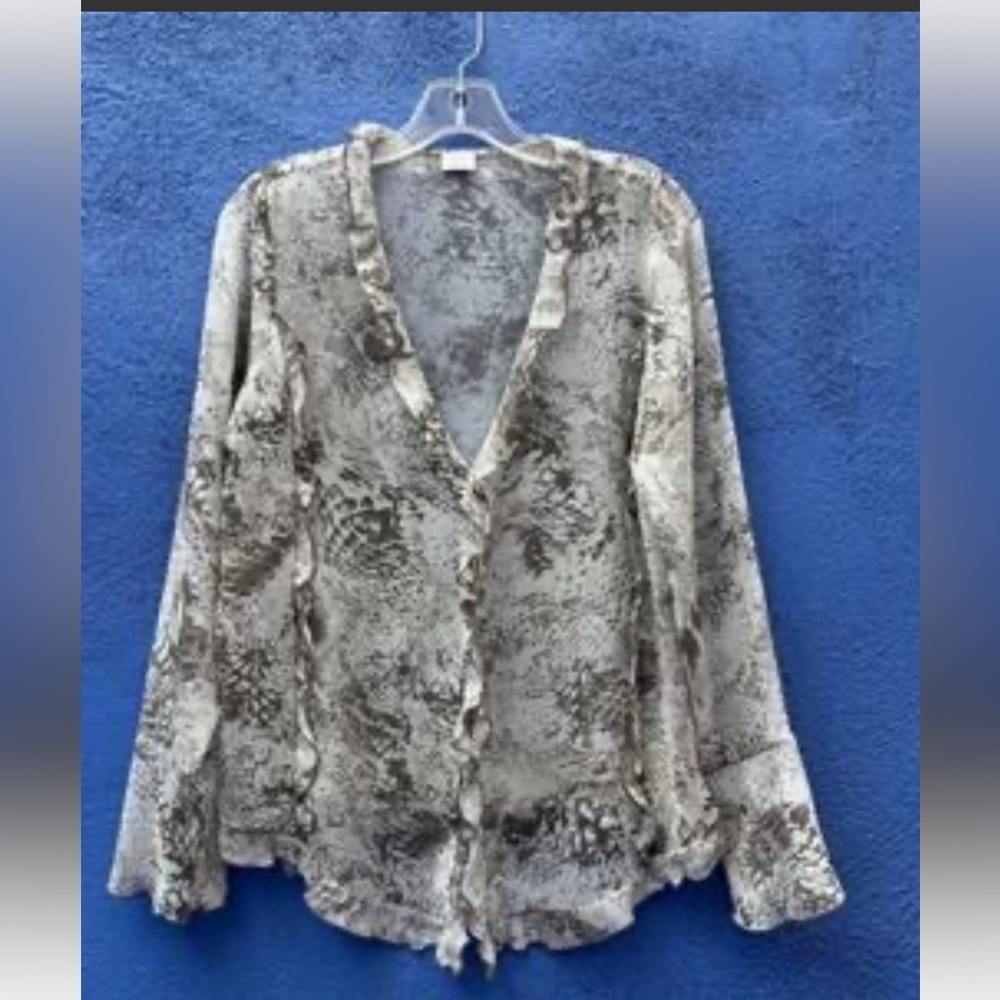Wilfred Black and Cream Textured Blouse
